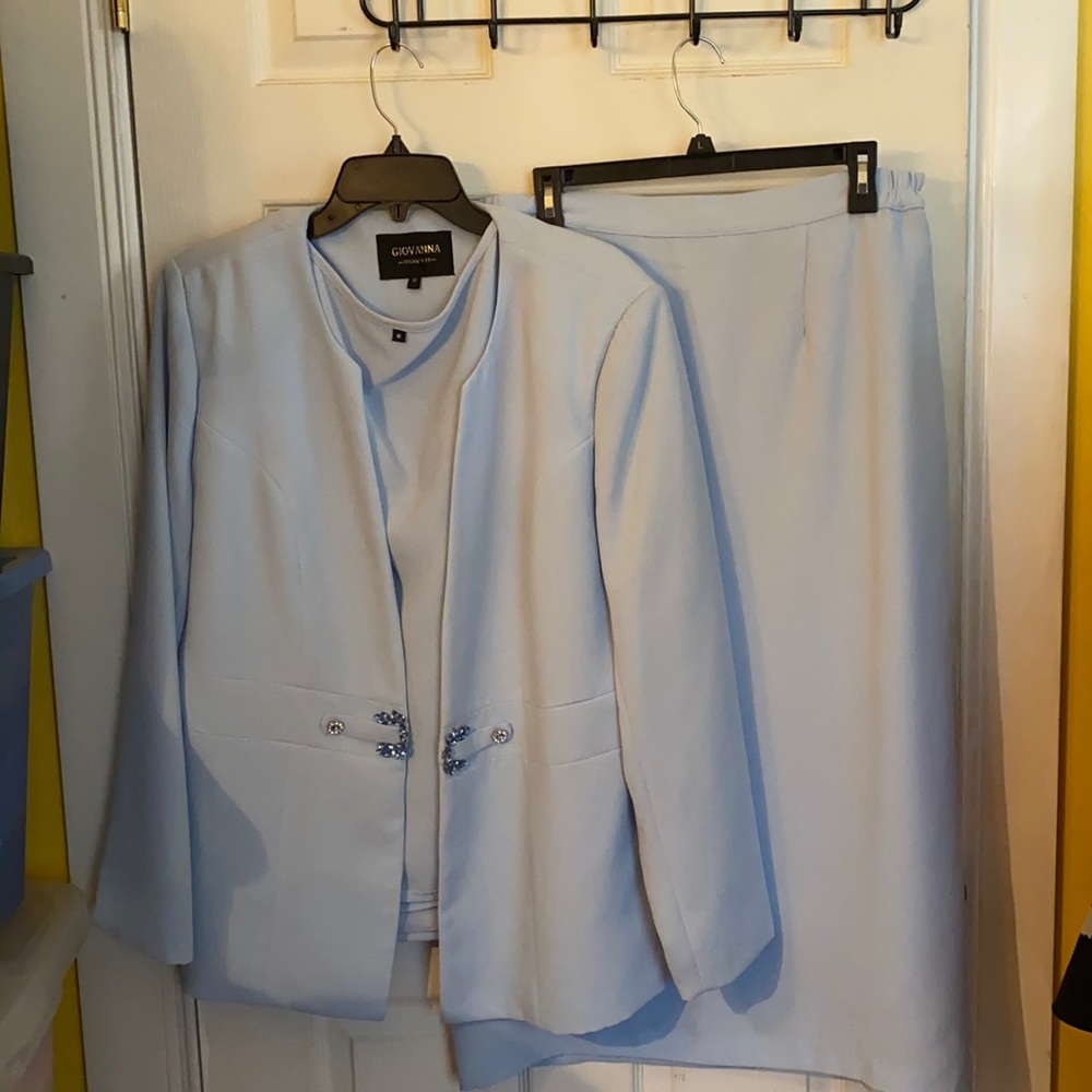 Giovanna signature dress in light blue size 16